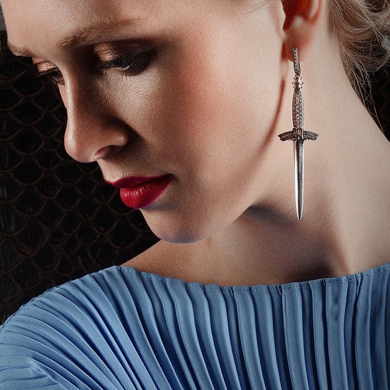 Swords Earrings SE10.04  Sybarite Jewellery - image 1