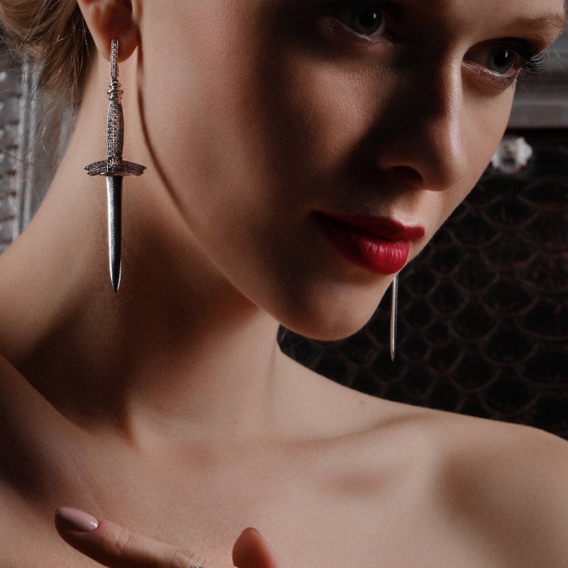 Swords Earrings SE10.04  Sybarite Jewellery - image 3
