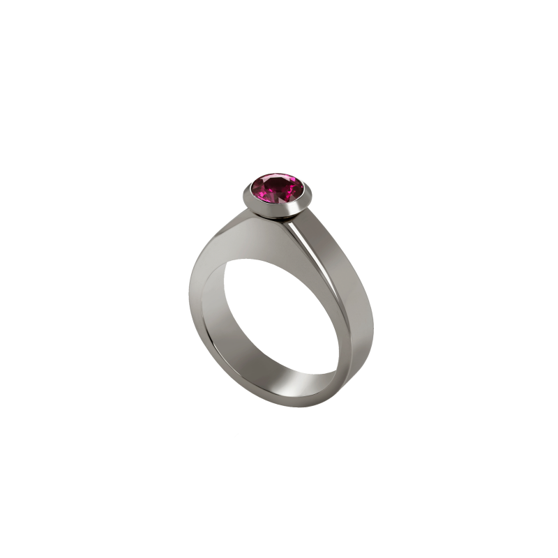 Dancing Doll Ring in Blackened Gold with Black Diamonds, Rubies and Pearls DDR5.15.15 Sybarite Jewellery - image 4